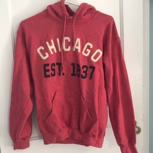 red chicago sweatshirt/hoodie